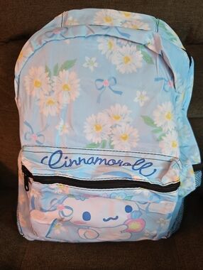 Kids Light Blue Floral Backpack